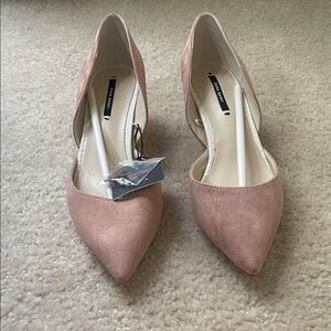 Zara Elegant Pink Blush Women's Kitten Heels 6.5